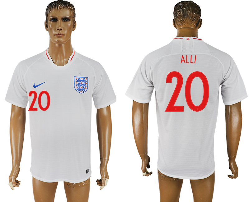 2018 world cup Maillot de foot England #20 ALLI WHITE